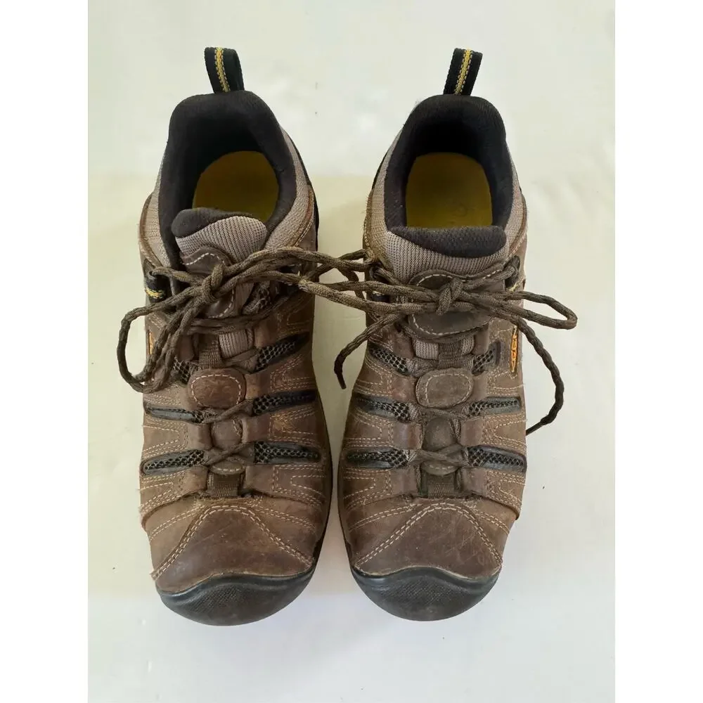 Keen Utility Flint II Soft Toe Work Shoes Mens 8 D Brown Slip Resistant EH